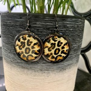 Animal Print round Earrings